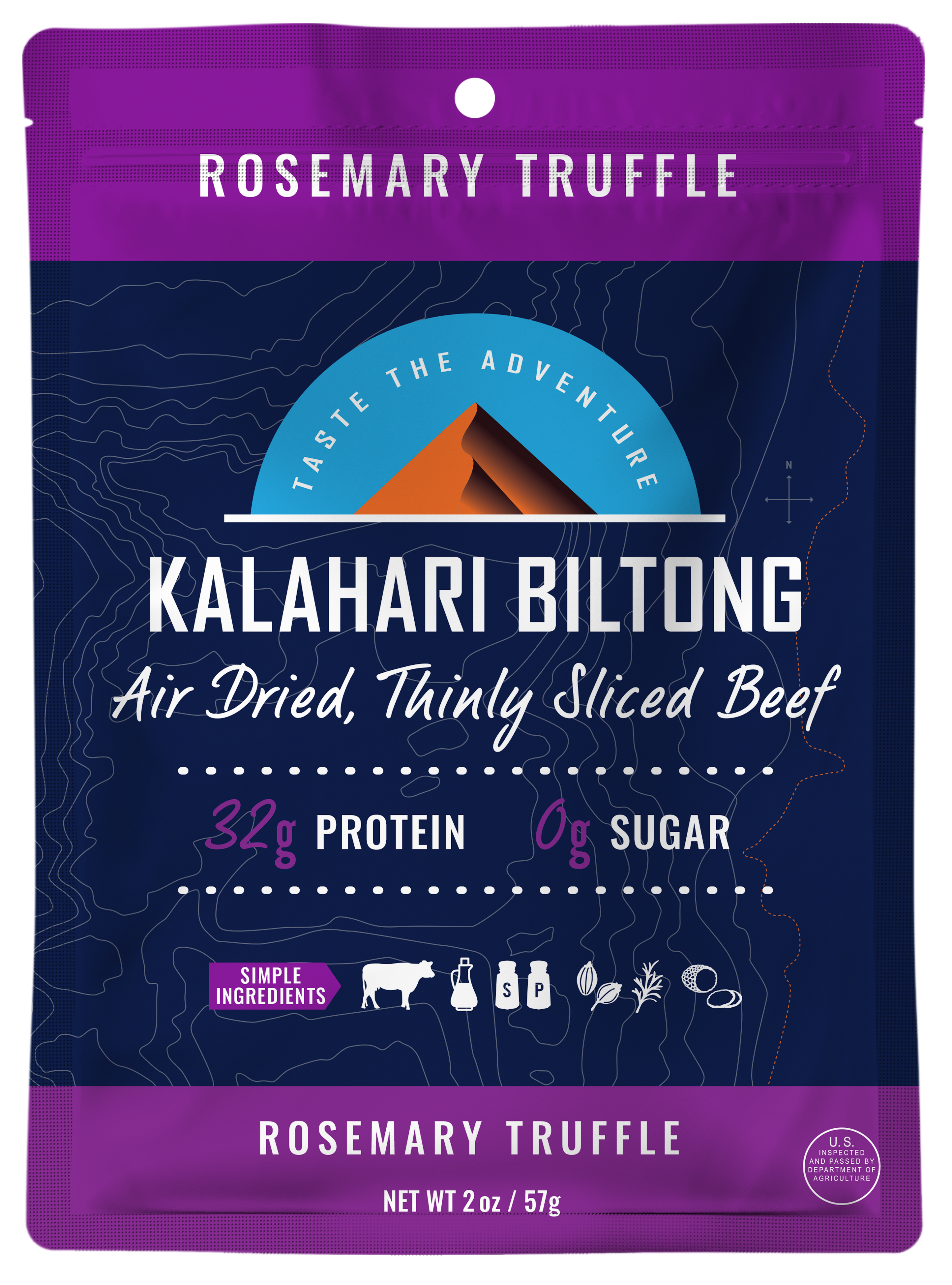 Kalahari Biltong Original Dried Beef, 2 Oz